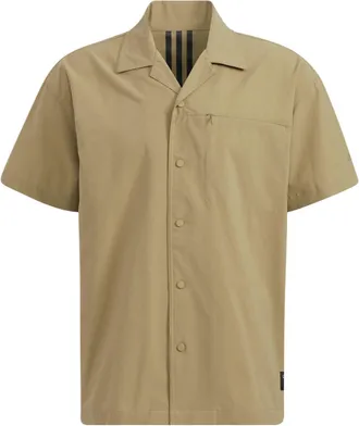 adidas originals Solid Color Sports Short Sleeve Shirt Khaki HD0028