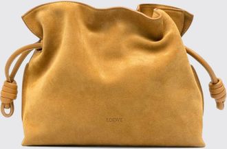 Loewe Flamenco Suede Bucket Clutch with Drawstring