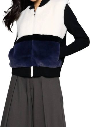 Lisa Todd Triple Threat Jacket In Slate Combo