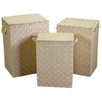 Vacchetti Vacchetti - Caja De Poli&eacute;ster Crema Forrada 1-3 Rectangular 40x30x55 Cm