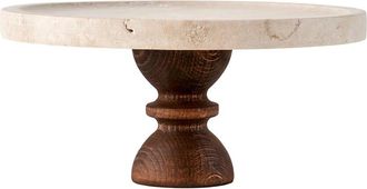 Bella Maison Ephesus Travertine Cake Stand