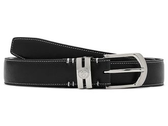 Izod Golf Stretch Perf Leather Belt Mens Belts Black : LG (38-40)