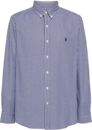 Polo Ralph Lauren gingham cotton shirt - men - Cotton/Elastane - L - Blue