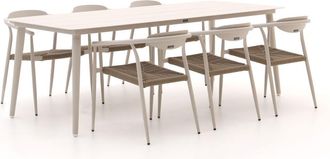 Manifesto Furniture Manifesto Cavone/Sora 220cm dining tuinset 7-delig stapelbaar