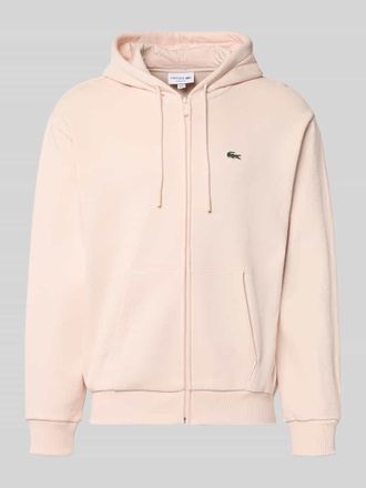 Lacoste Regular Fit Sweatjacke aus Baumwoll-Mix in Hellrosa, Gr&ouml;&szlig;e XXXL