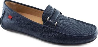 Marc Joseph New York Bryant Park Leather Weave Driver Loafer in Navy Grainy at Nordstrom, Size 8.5