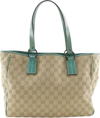 Gucci Pre-owned Canvas Tote Bag - Dames - Vintage Shopper - Veelkleurig - ONE Size - Vintage
