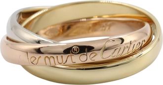 Cartier Pink Gold White Gold Yellow Gold Yellow Gold (18K) Pink Gold (18K) White Gold (18K) Band Ring (Pre-Owned)