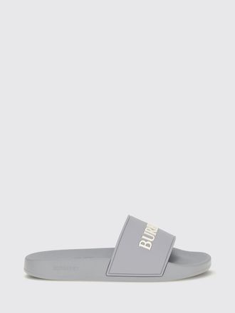 Burberry Rubber Slides with Contrasting Lettering Logo