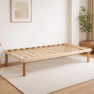 Talamo Italia Talamo Italia - Dmora - Somier Doble Dgrav, Base Ortop&eacute;dica Con Listones De Madera, 100% Made In Italy, 160x190h31 Cm