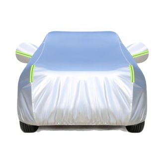 OEM Funda Para Coche De Exterior, Impermeable, Resistente A Los Rayos Uv, Al Viento Y Al Polvo, Con Cremallera Lateral. Funda De 450 X 190 X 160 Cm, Color
