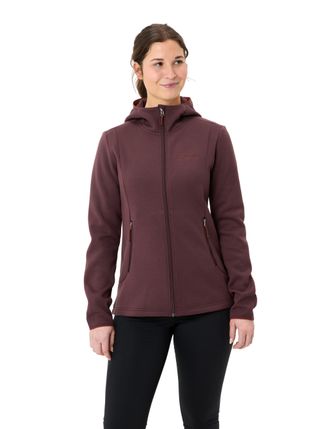 Vaude Fleecejacke VAUDE WOMENS IDRIS FLEECE HOODY, Damen, Gr. 34, braun (schwarz oak), Obermaterial: 100% Polyester. Futter: 100% Polyester, normal, Jacken 