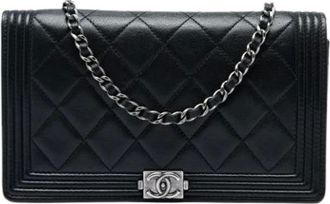 Chanel Pre-owned Boy Wallet on Chain - - Pre-owned - Donna - Nero - ONE SIZE