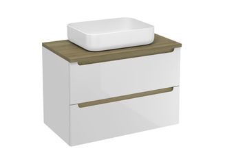 Puma Naturel - Mueble De Ba&ntilde;o Bajo Lavabo Stilla 80x60x45 Cm, Blanco (stillad08057dbk)
