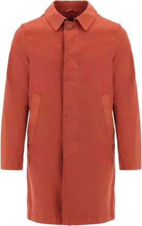 Herno Mens Concealed Front Jacket In Red