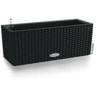 Lechuza Jardiniere - Balconera Cottage 50 - Kit Complet - Noir Graphite - 8 L - Lechuza