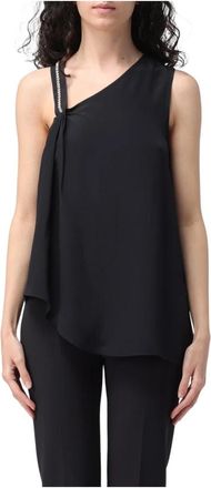Liu Jo Zijdenmix Top - Dames - Tops zonder mouwen - Zwart - S - Tops
