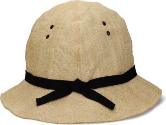 Fortela Sainttropez Japan Made Cotton Cloche Hat in Natural at Nordstrom, Size Small