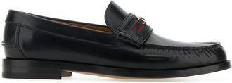 Gucci Black Leather Loafers