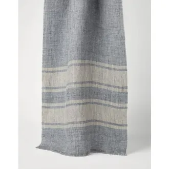 Brunello Cucinelli MenS Gray Light Camel Linen Scarf, One Size