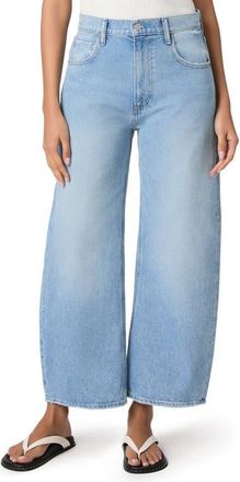 Paige Arella High Waist Wide Leg Ankle Jeans in Fauve at Nordstrom, Size 26