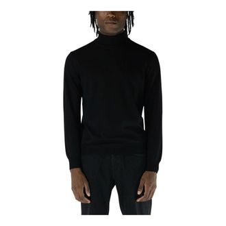 KANGRA Turtlenecks, male, Black, L, Maglione Dolcevita a Collo Alto