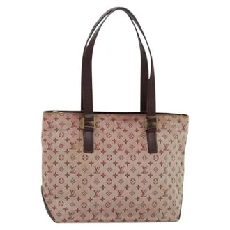 Louis Vuitton Tweedehands Canvas Louis Vuitton tassen - Dames - Vintage Shopper - Rood - ONE Size - Leer - Vintage