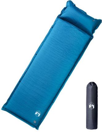 vidaXL Colch&oacute;n De Camping Autoinflable Con Almohada 1 Persona Turquesa Vidaxl