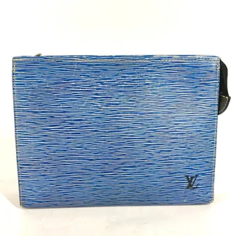 Louis Vuitton Epi Blue Epi Leather Pouch (Pre-Owned)