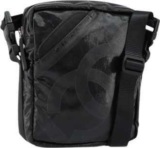 Chanel Pre-owned Cross Body Bags, female, Black, Size: ONE SIZE Pre-owned Leather Cross Body Bag