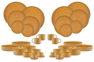 Bj&ouml;rn Borg Juego de vajilla - 36 piezas - Ocre