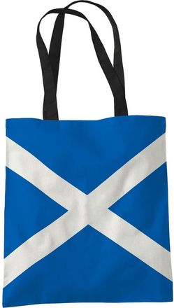 Bang Tidy Clothing Scotland Flag - Canvas Tote Bag for Women, Polyester Shoulder Bag, Reusable Bags for Shopping, Groceries, Gift bags, Book Bag, Travel Bag - Shopper Ba