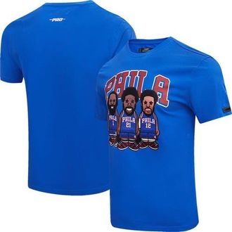 Pro Standard Mens Pro Standard Joel Embiid, Tobias Harris, James Harden Royal Philadelphia 76ers Multi Lineup T-Shirt at Nordstrom, Size Xx-Large