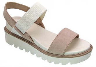 Mia Womens Jene Sneaker Bottom Sandal In Blush/white