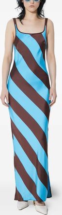 Sams&oslash;e & Sams&oslash;e striped split dress - Blauw