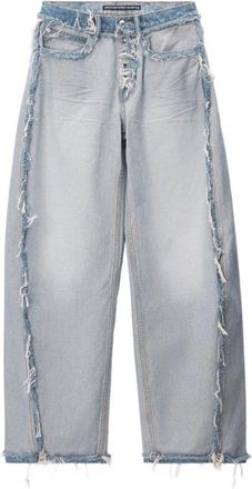 Alexander Wang Wide Jeans - Dames - Loose Fit Jeans - Blauw - W26 - Denim - Jeans