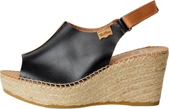 Toni Pons Lugano Espadrille Wedge Negre/Black LUGANO-P Womens