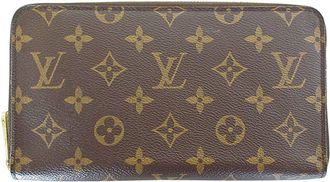 Louis Vuitton Brown Monogram Long Wallet (Bi-Fold) (Pre-Owned)