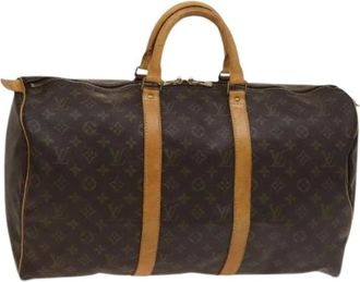 Louis Vuitton Vintage, unisex, Bruin, ONE Size, Pre-owned Weekendtas