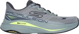 Skechers Mens Max Cushioning Propulsion Running Trainers Shoes 220509 - Grey Nylon - Size EU 44.5