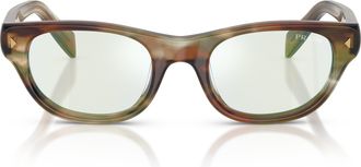 Prada 0pr C08s Rectangular Acetate Sunglasses