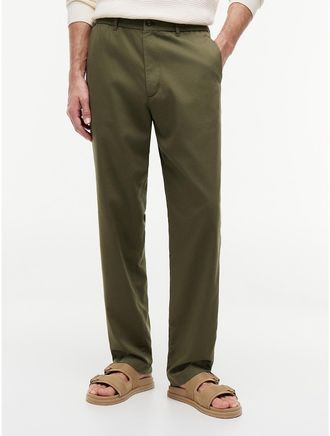 Tommy Hilfiger Mens Regular Fit Pull-On Pant - Green - 30W x 30L