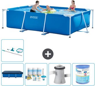 Intex Piscina Con Estructura Rectangular - 300x200x75 Cm - 7-piezas S30152