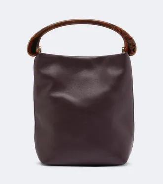 Dries Van Noten Small leather top-handle bag
