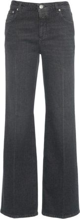 Closed Flared Jeans With Classic Five-Pocket Design And Faded Finish