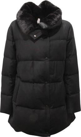 Duno Marble Bolzano Jas - Dames - Dons jassen - Zwart - L - Wol - Jassen