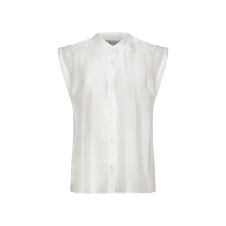 Blanca Vita Sleeveless Tops, female, White, Size: S Calicia Blouse