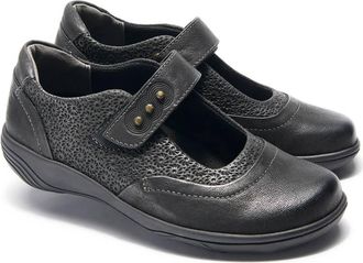 Hälsa Footwear Womens Aloe Mary Jane Shoes In Black Leather
