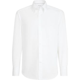 Brunello Cucinelli Button-down collar shirt in White at Nordstrom, Size Xxx-Large Eu