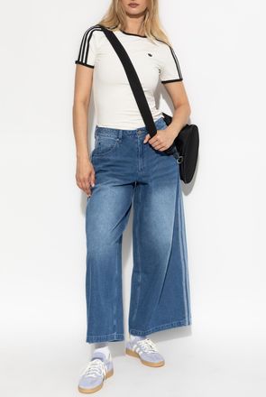 adidas Wide-leg Jeans, Womens, Blue